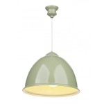 Pale green ceiling pendant light.
