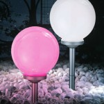 Solar Powered Globe Spike Light