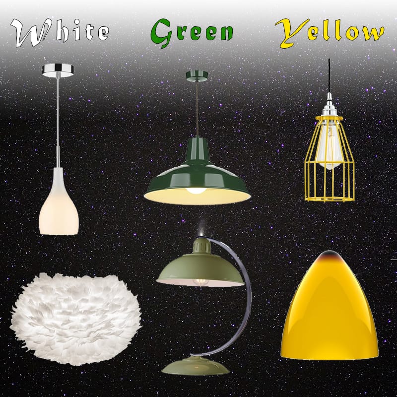 white green yellow