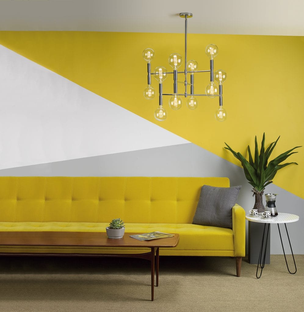The Lighting Company The Lighting Book ATHENA 12 light modern ceiling pendant in polished chrome