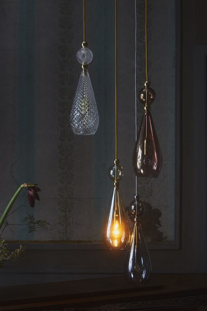 Copenhagen Glass Collection SMYKKE modern crystal glass ceiling pendant light
