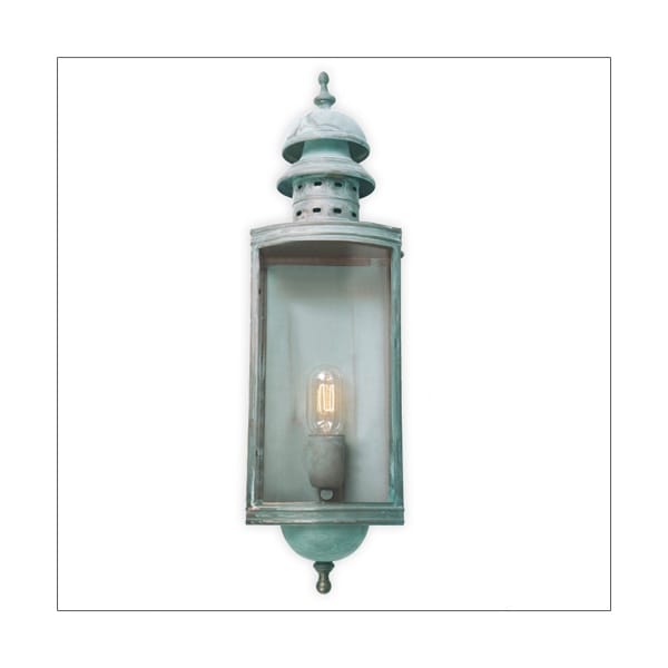 DOWNING STREET traditional verdigris garden wall lantern
