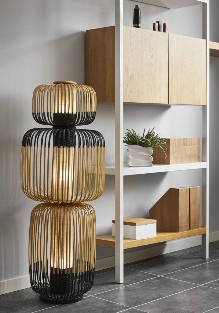 bamboo floor lamp