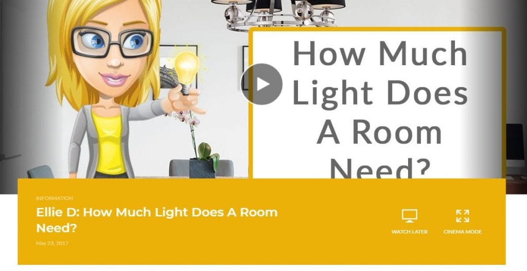 How much light does a room need? Video from The Lighting Company UK