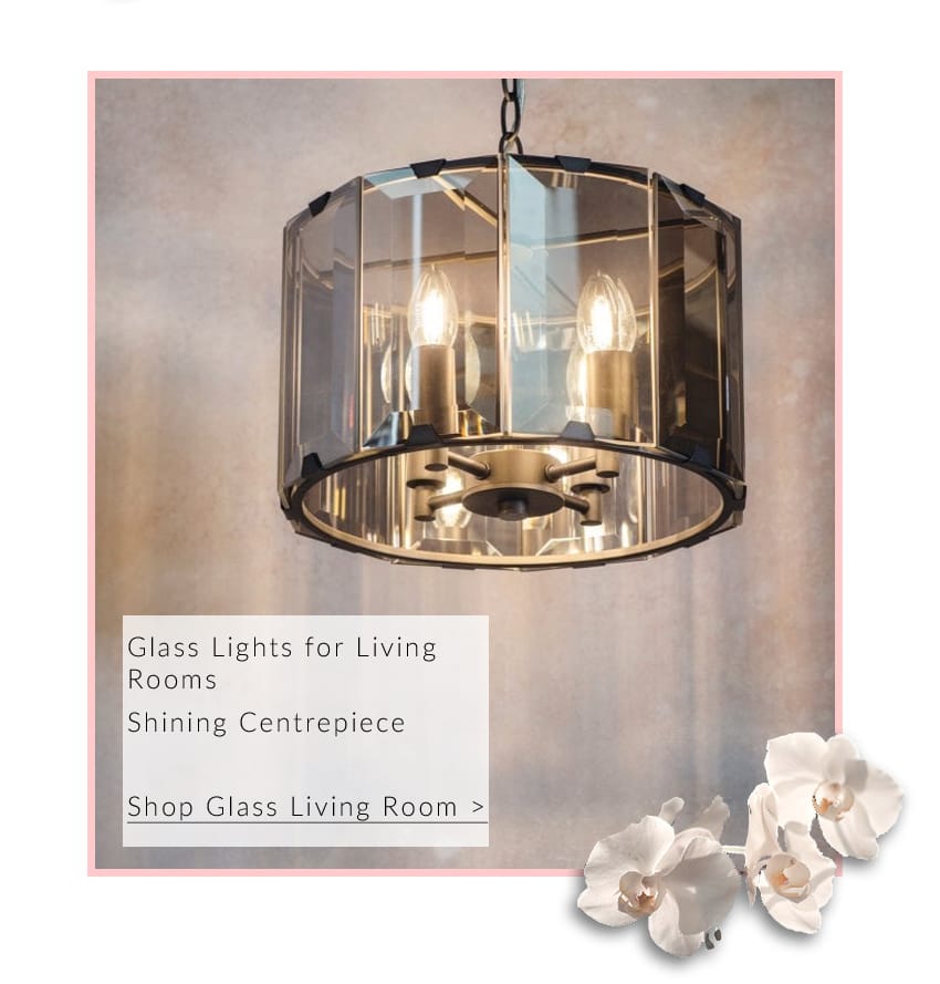 Project: Lighting CLOONEY 4 light smoke cut glass and grey ceiling pendant