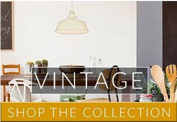 Vintage styling is a hot lighting trend that's timeless