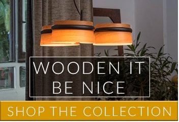 Lighting and Lamps made from wood | Lighting with wooden detail by Lighting Company UK