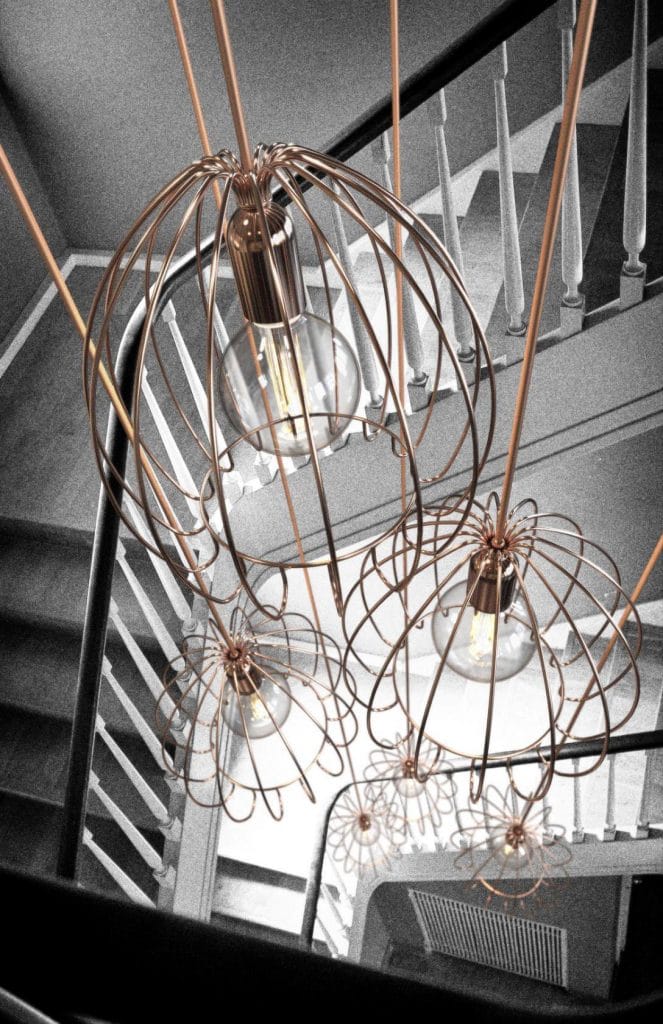 Copper Between The Lines Lighting