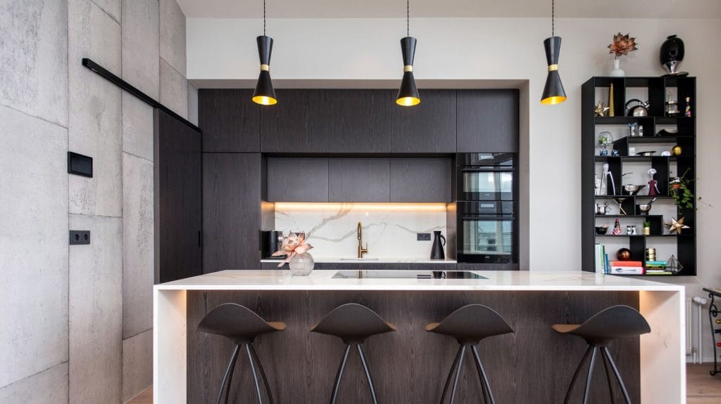 CAIRO 3 Arm Contemporary Chandelier in Powder Coated Matte Black