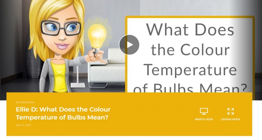 What does the colour temperature of bulbs mean?
