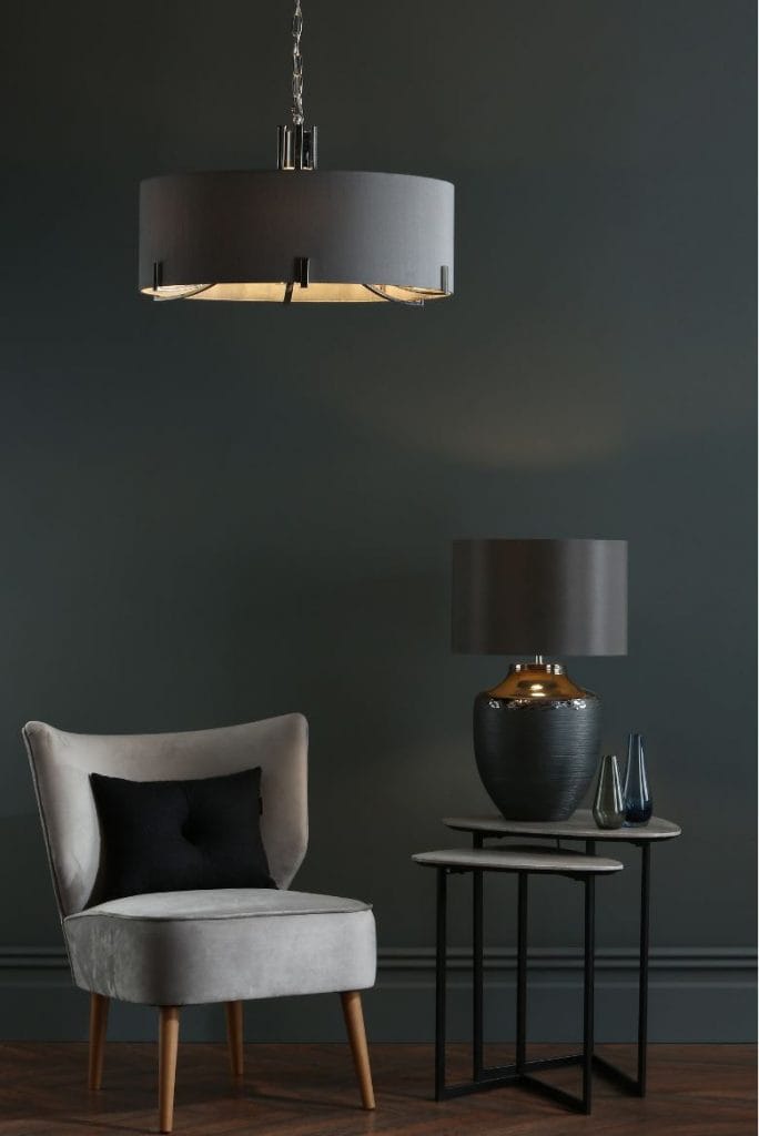 Ceiling pendant light.