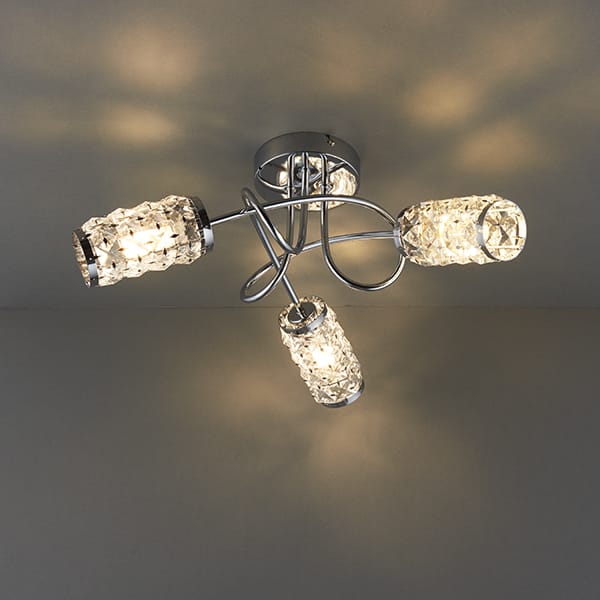 Bathroom ceiling light.