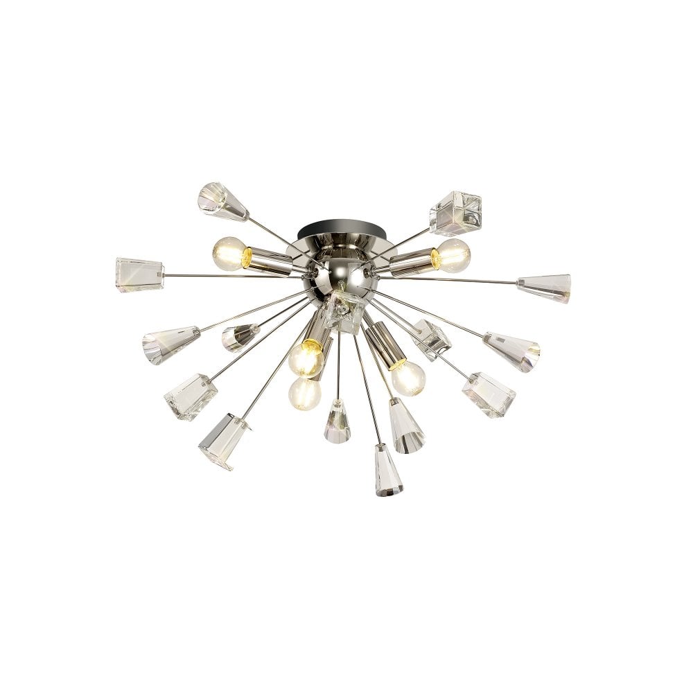 Flush ceiling fitting.