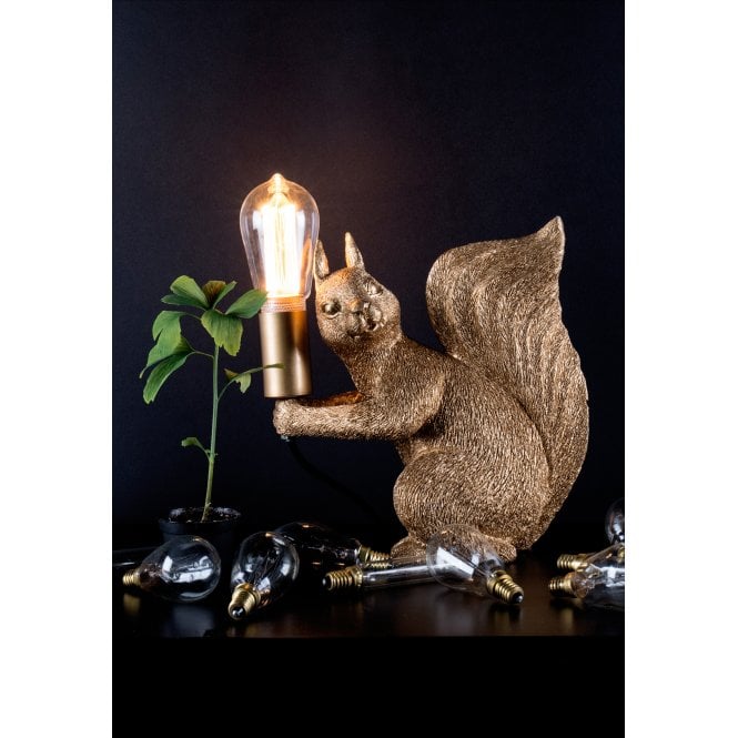 Squirrel table lamp.