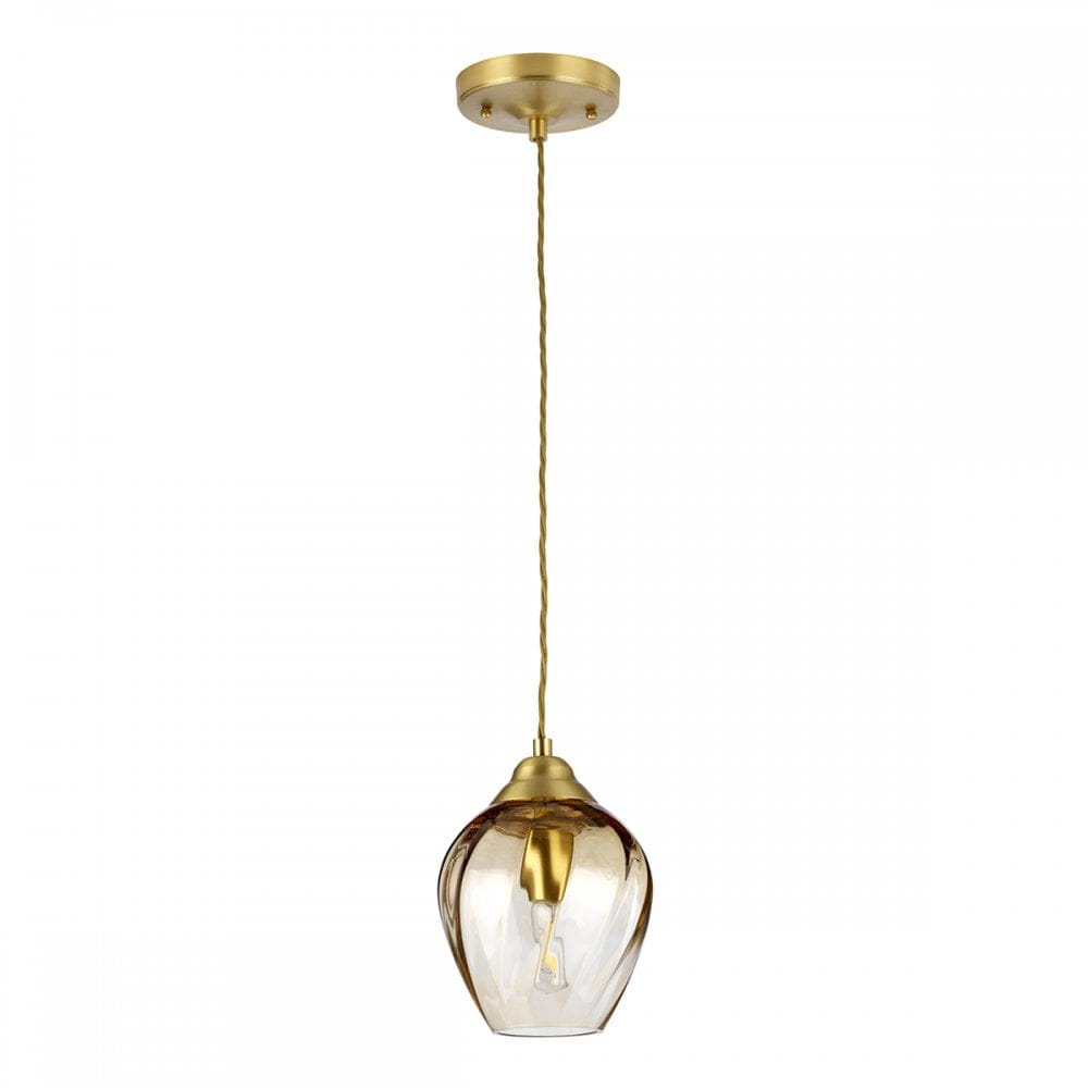 Quintessentiale TIBER Mini Ceiling Pendant in Brushed Brass