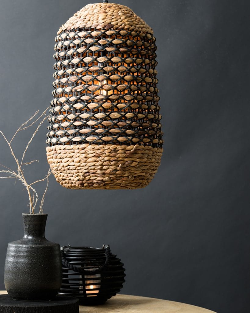 rattan ceiling light