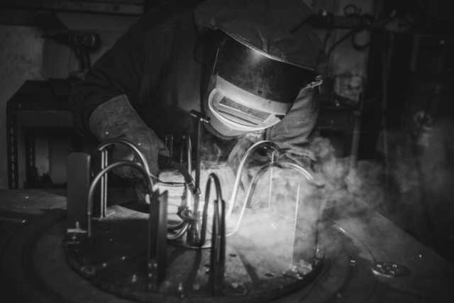 Welding a chandelier