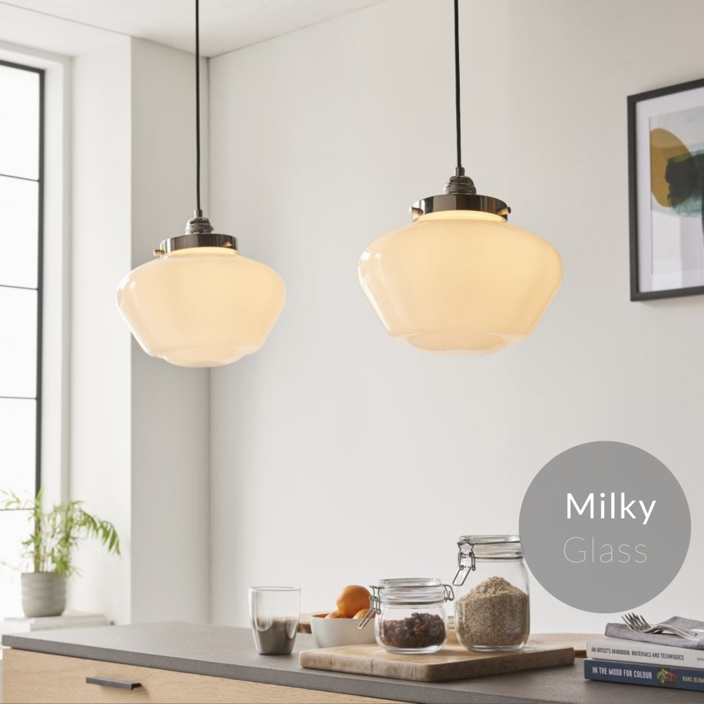 Milk Glass Lights | Lighting Company UK