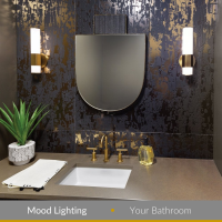 Bathroom Lighting, create the mood