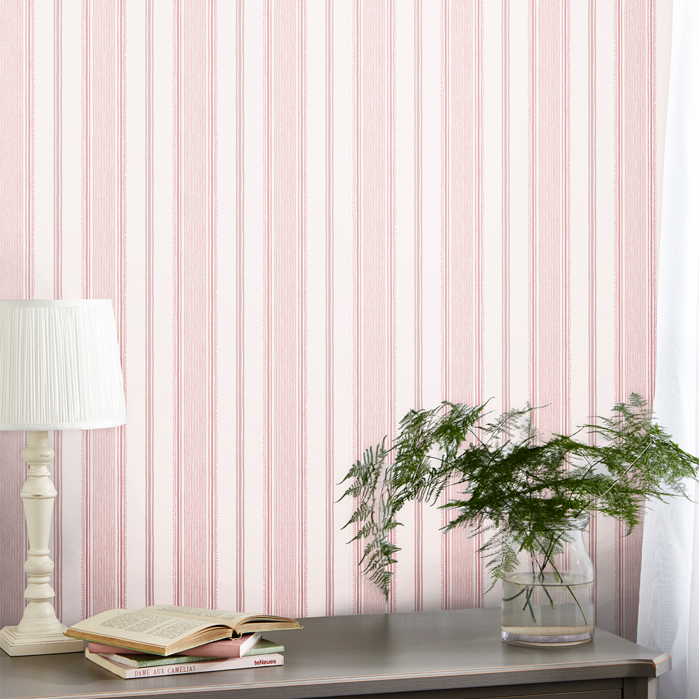Laura Ashley striped wall paper