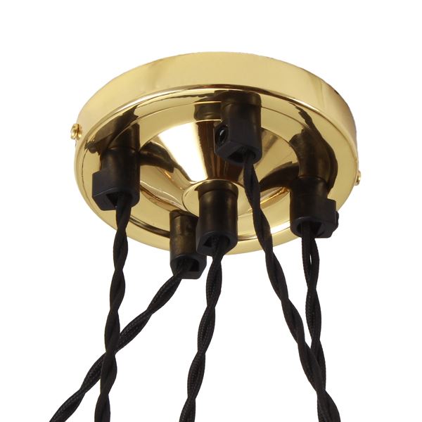 The ceiling fixture of a pendant light.