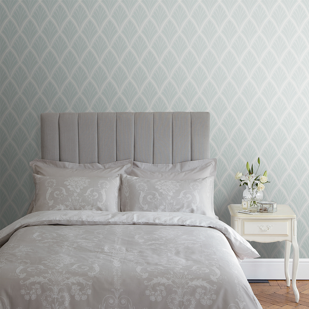Laura Ashley patterned wallpaper