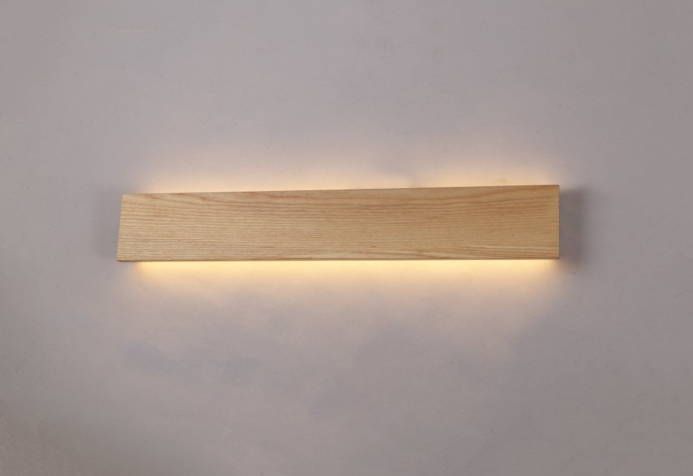 Linspiration Lighting ASHER LED wall light in a sand oak finish with 3 year warranty