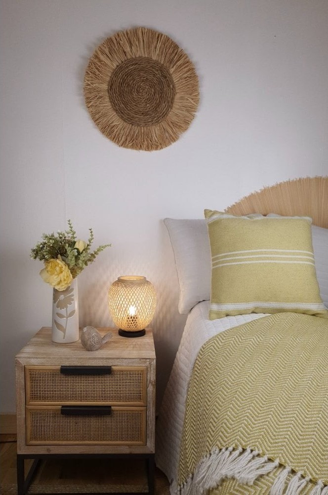 rattan table lamp