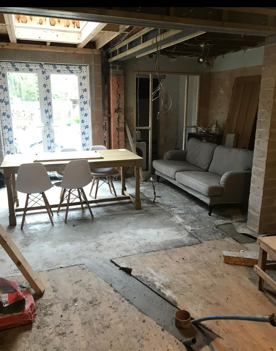 Front room house renovation