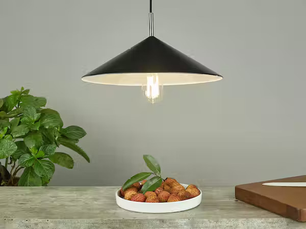 Ceiling light over breakfast bar