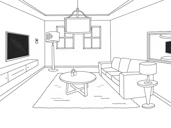 Living room light diagram