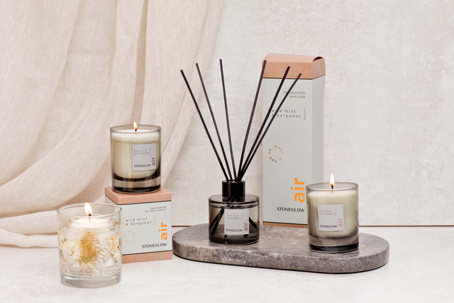 Air reed diffuser or candles