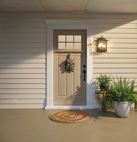 Modern front door lighting
