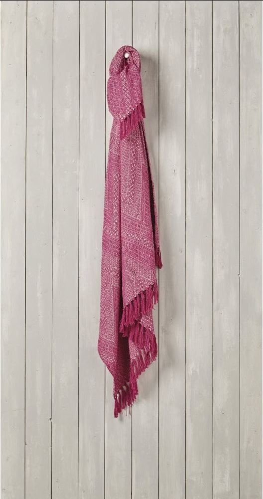 Pink throw