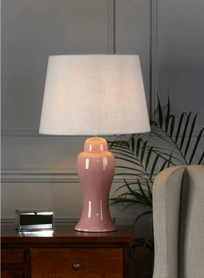 Pink table lamp