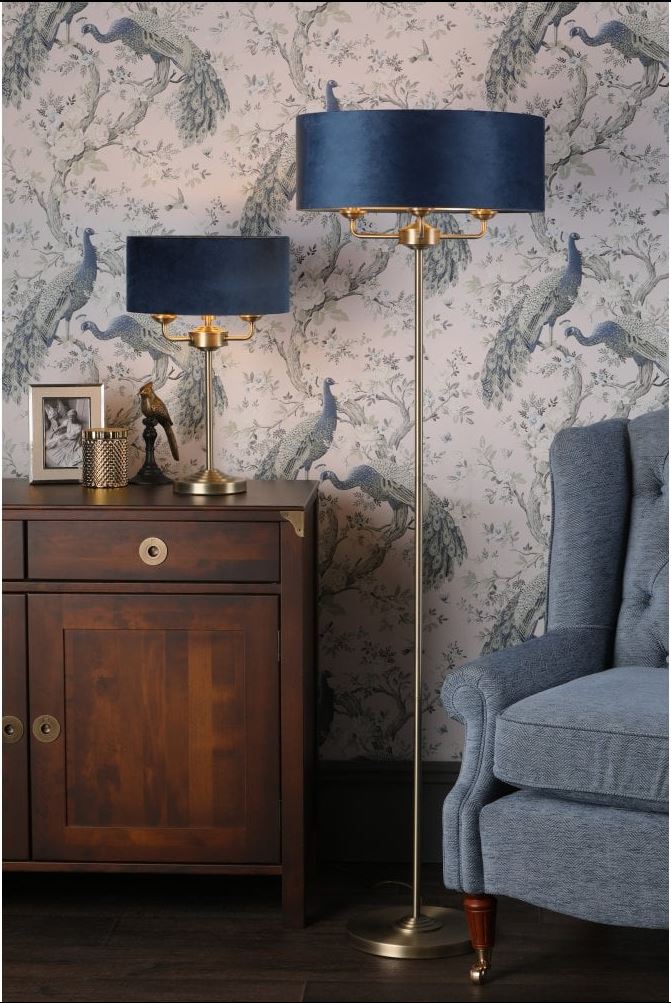 table and floor lamp