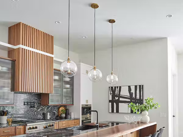 Glass Globe Kitchen Lighting