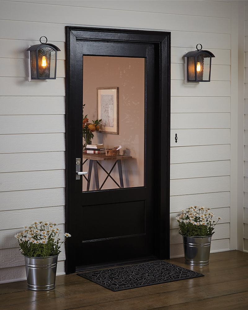 Porch with wall lights