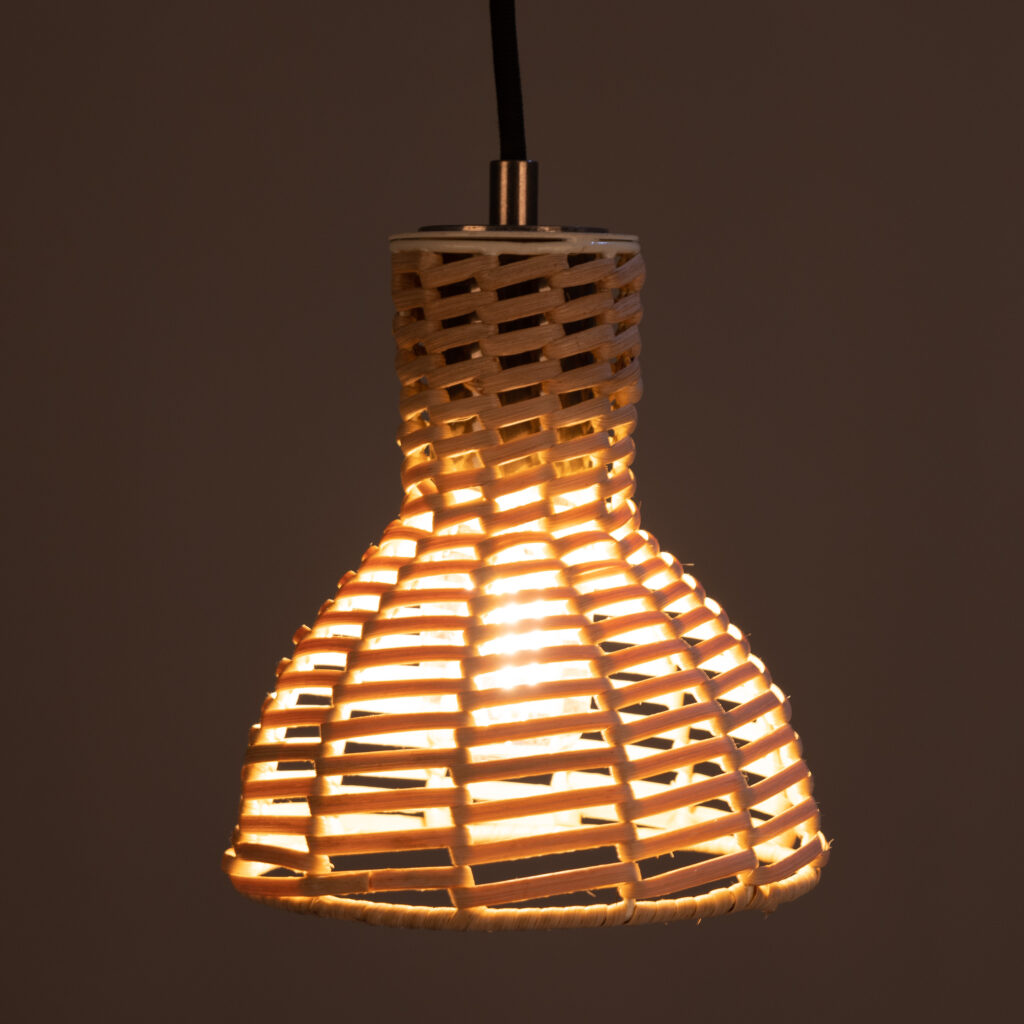 Rattan woven lights