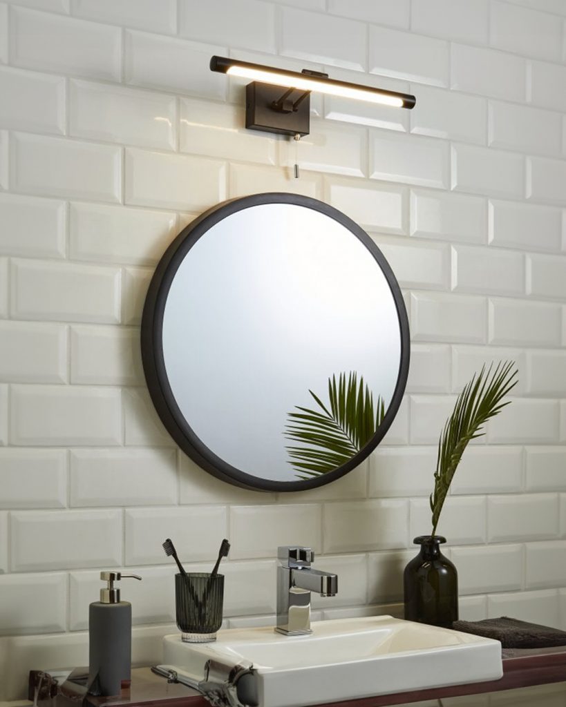 Black bathroom lights