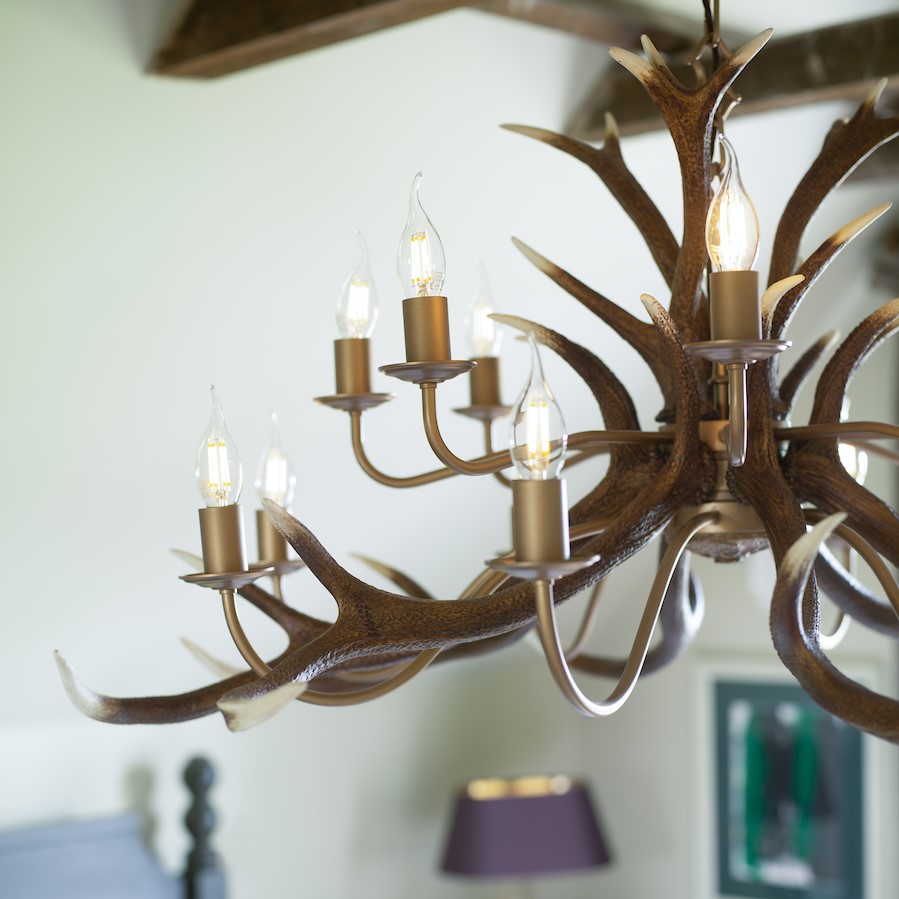 antler ceiling chandelier make in the uk