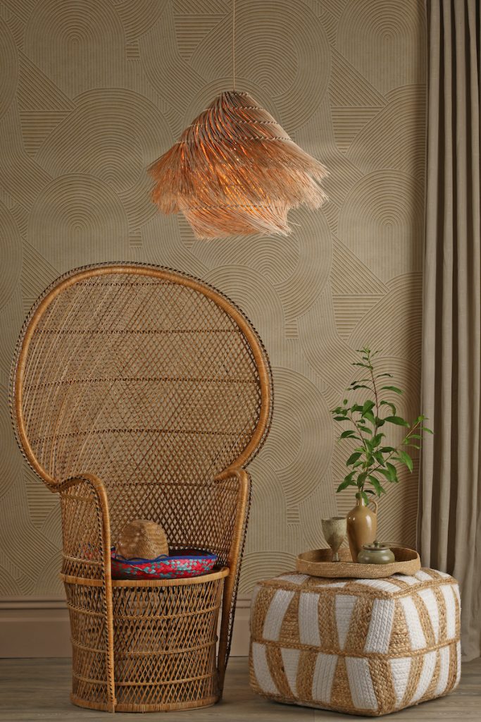 Hand-Woven Rattan Ceiling Pendant
