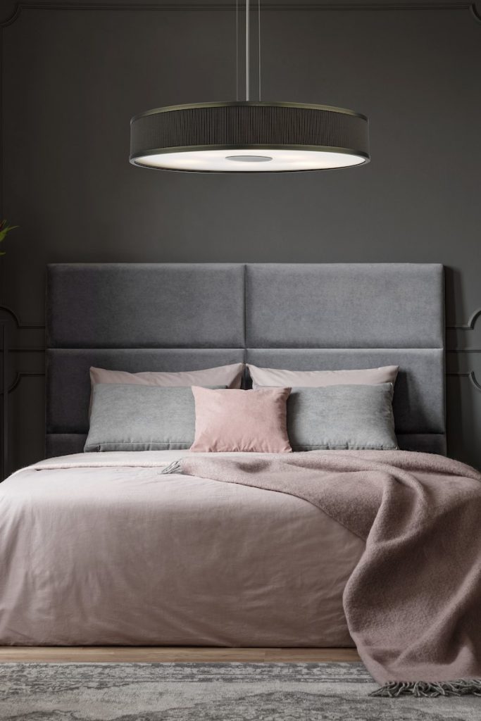 large drum shade with diffuser