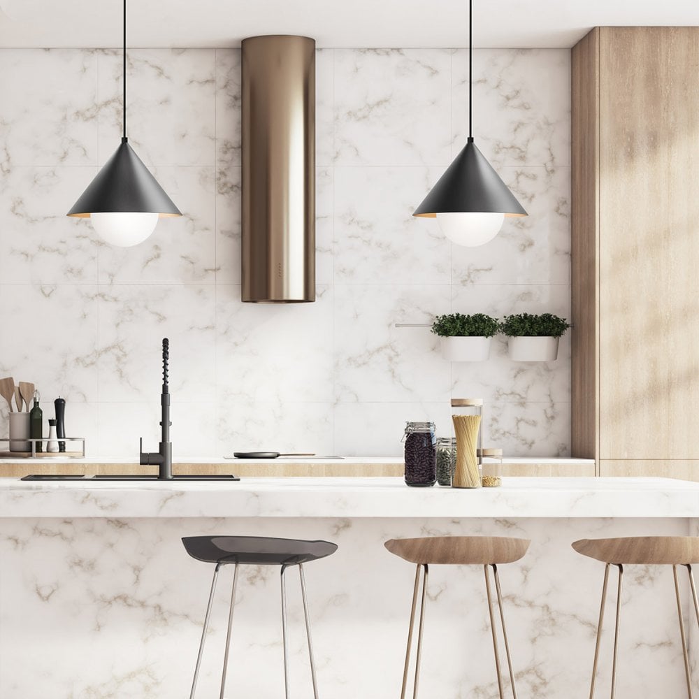 black and white lighting monochrome kitchen trends