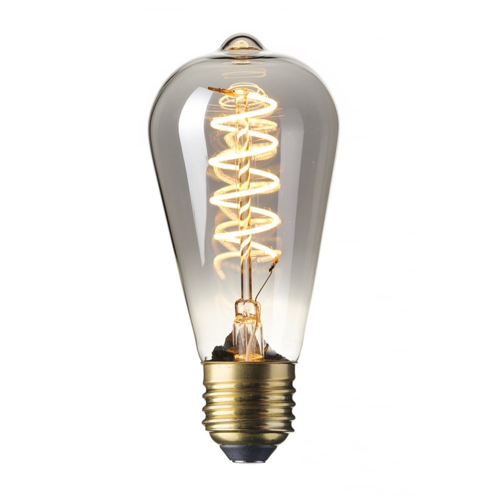 A rustic filament style LED bulb