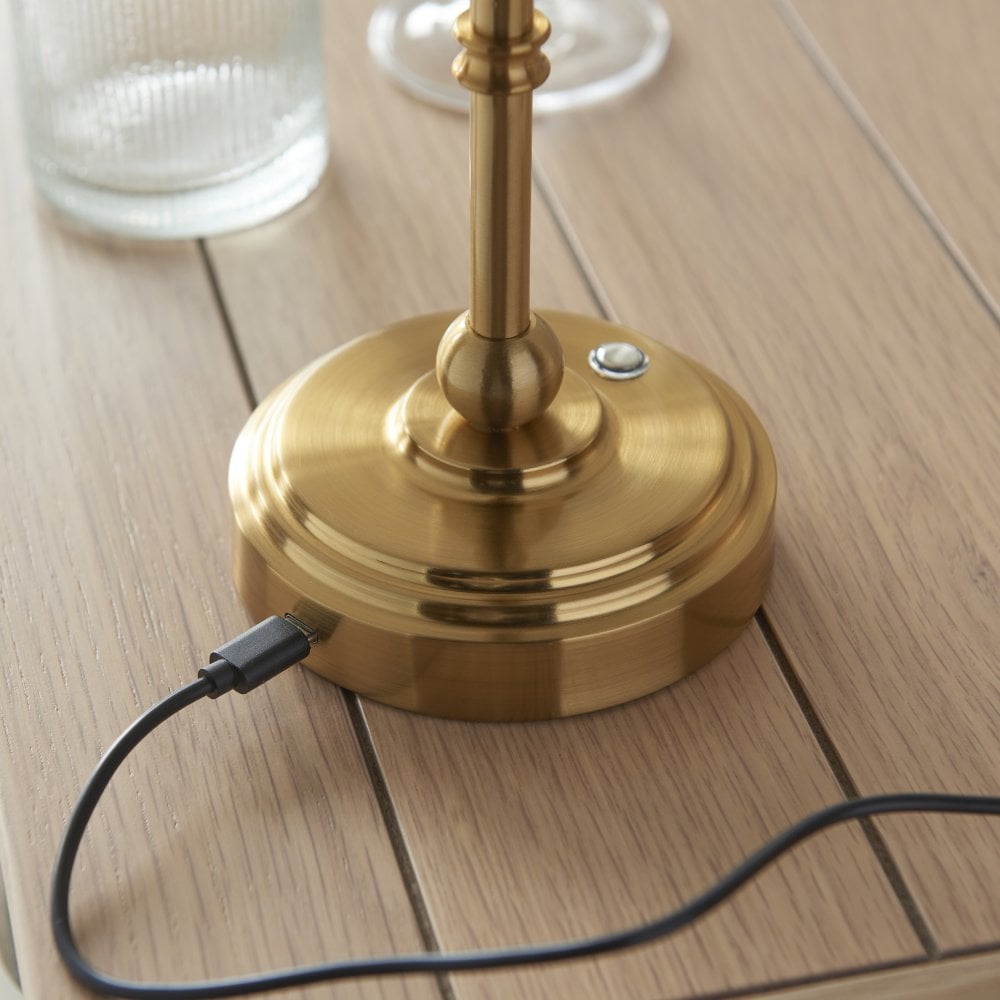 A brass lamp base