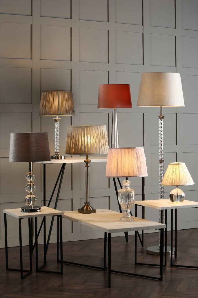 a group of multiple different lamps of all finishes shapes and colours