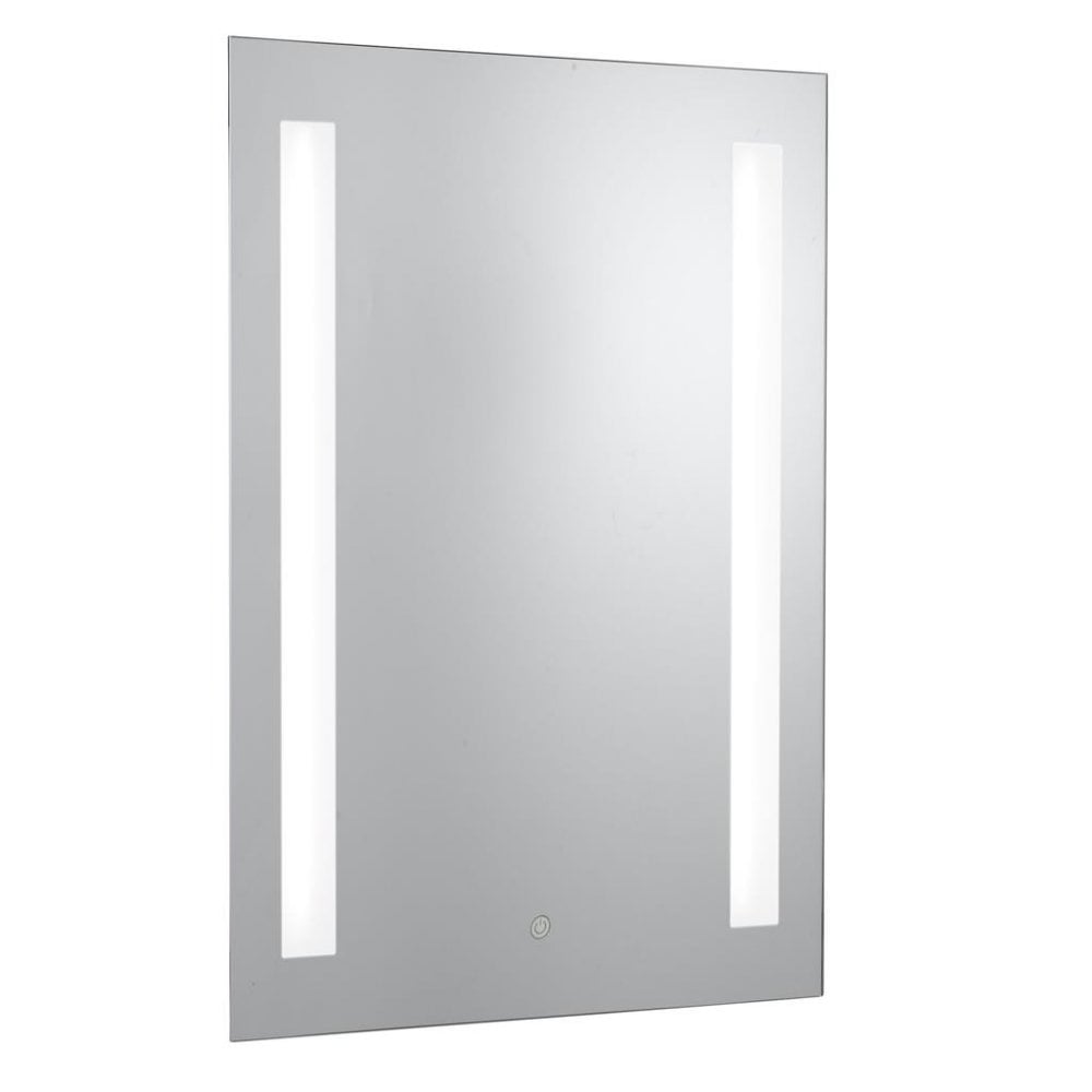 a modern LED light mirror