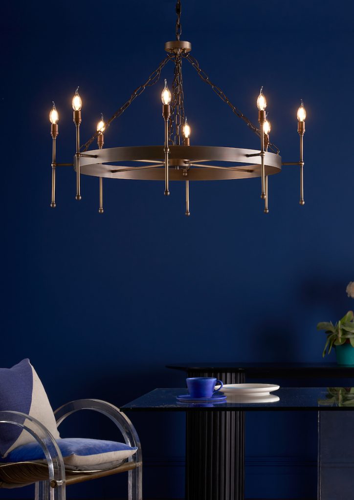 large antique brass roundcchandelier