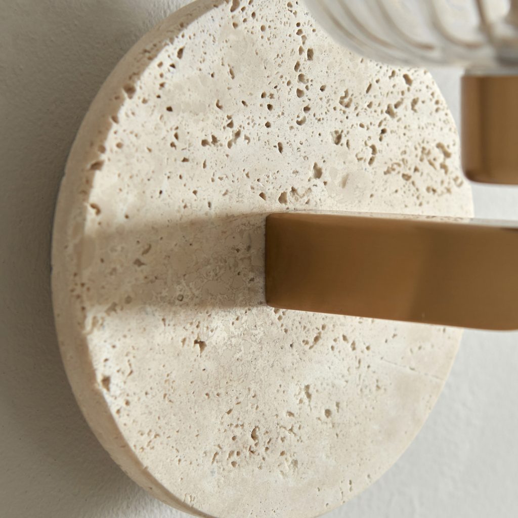 stone wall light base